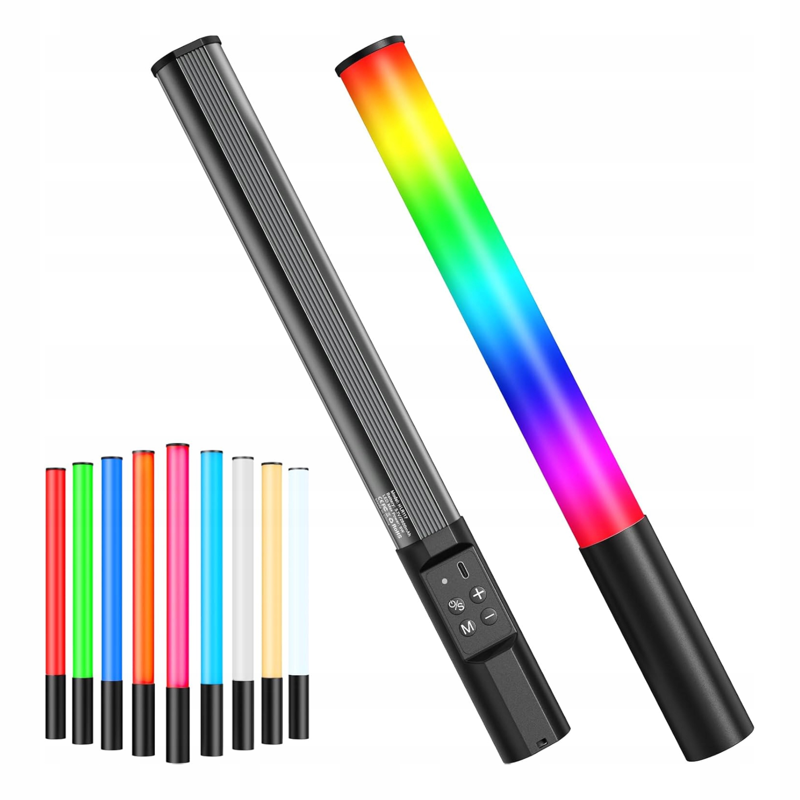 Led lampa Rgb tyč 1000lm 2600mAh foto video 2500-9900K stativ