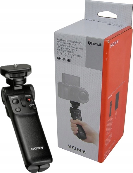 Uchwyt Z Pilotem Do Aparatu I Kamer Sony GP-VPT2BT Black Czarny