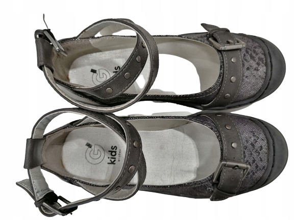 PÓŁBUTY BALERINKI SZARE ROZMIAR 33 Rozmiar 33