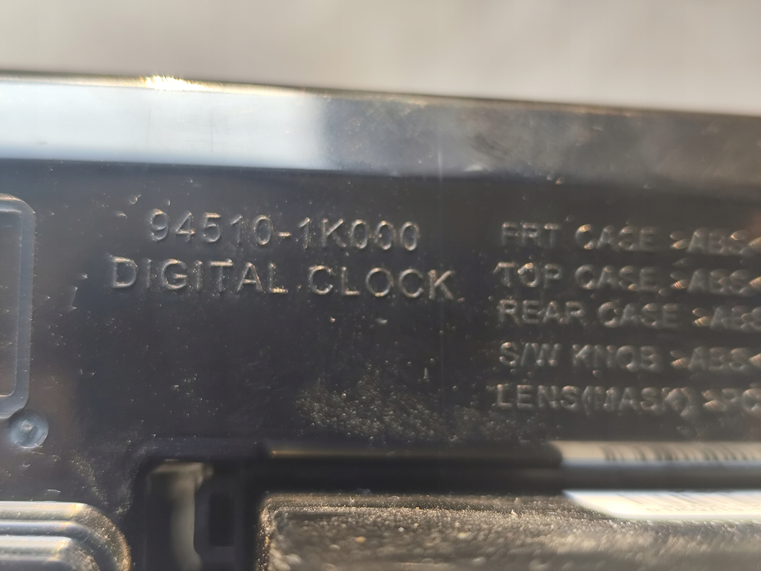 HYUNDAI IX20 2018 switch of warning lights clock