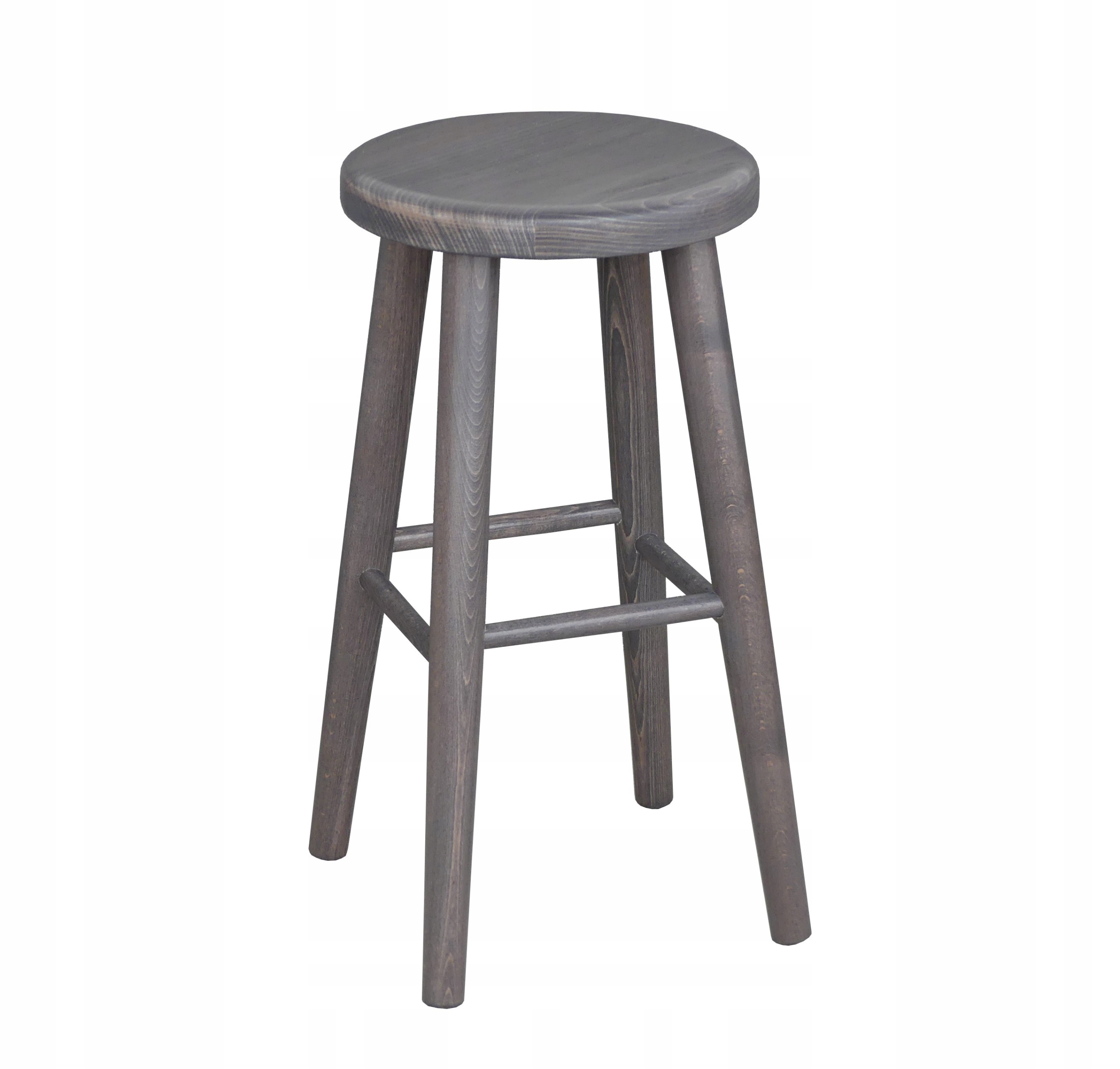 

Taboret Barowy Hoker Drewniany Stołek 60cm Szary