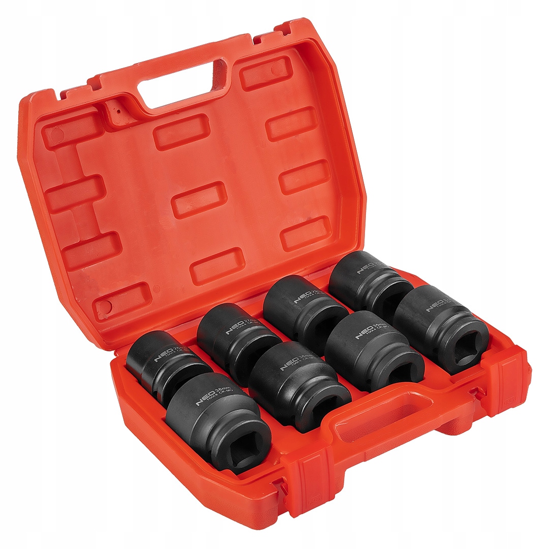 Nárazové nástavce 3/4", 26-38 mm, sada 8 ks