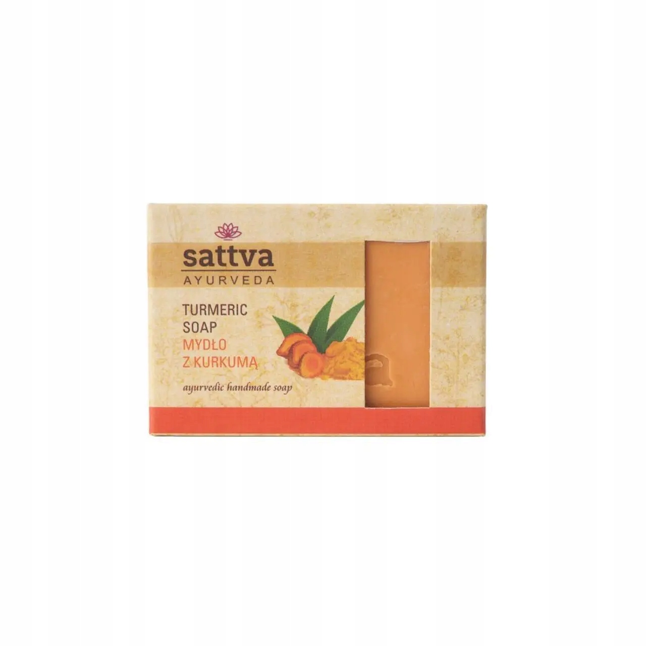 Mýdlo V Tělové Kostce Kurkuma 125 g Sattva (ayurveda)