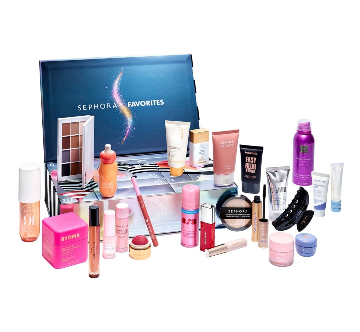 Адвент-календарь Sephora Favorites 2026, 24 средства: уход за лицом, макияж, волосы и ароматы — фото 3