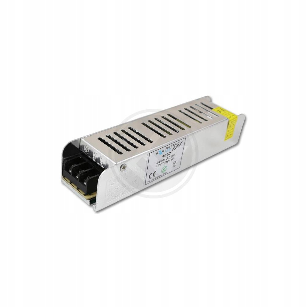 Zasilacz Led 60W 12V 5A Slim Pasywne IP20