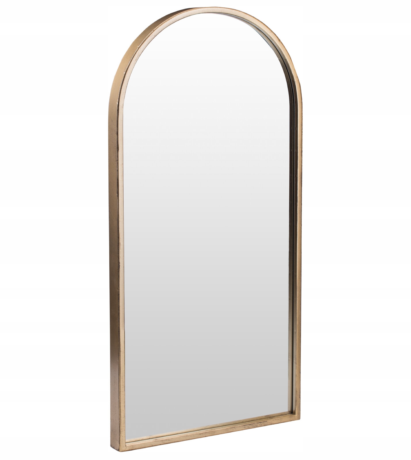 Lustro Owalne w złotej ramie Dekoracja do salonu przedpokoju 37x77 cm