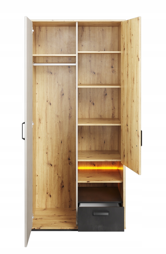 SZAFA GEO 2 DRZWIOWA DO POKOJU MŁODZIEŻOWEGO Marka Idea Home