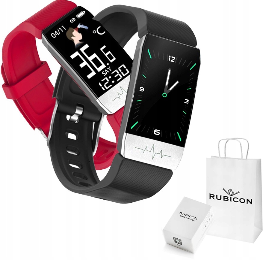 

Smartband Rubicon RNCE60 Termometr Ekg Tętno Pasek