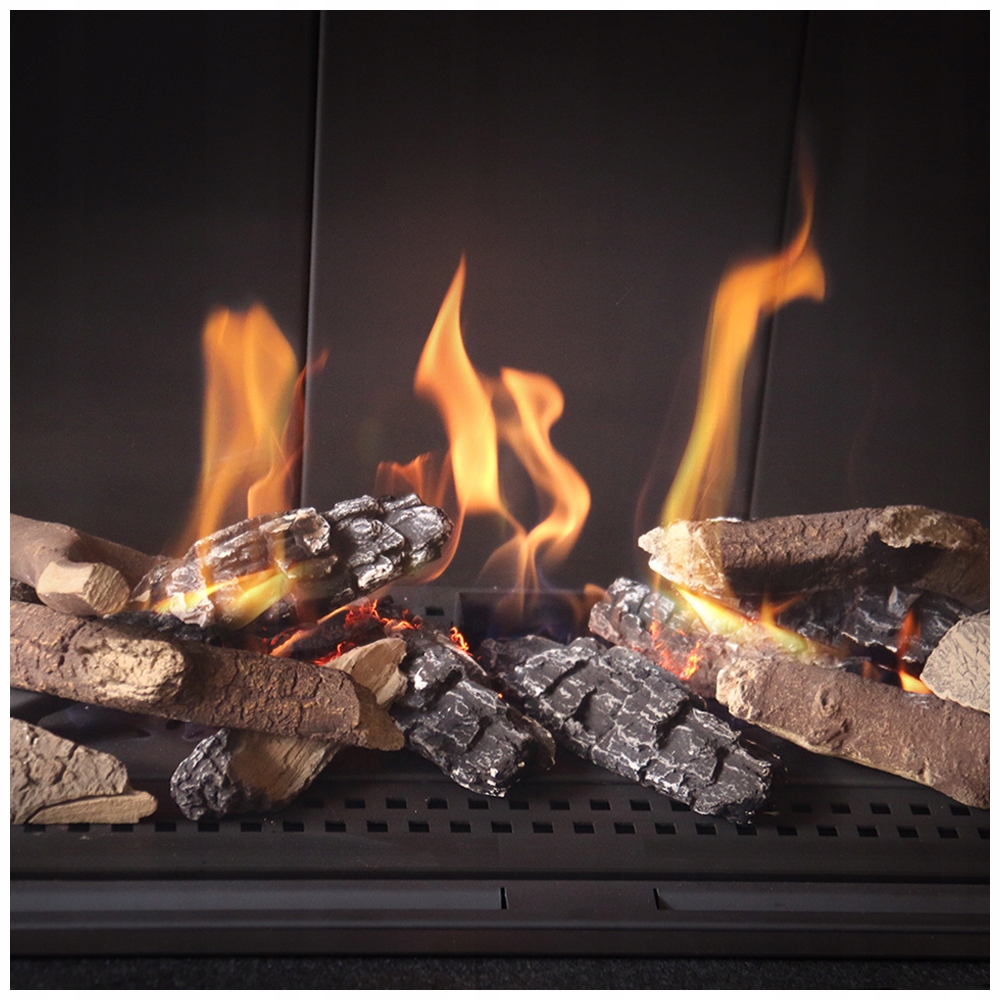 keramické drevené prvky pre plynové vložky