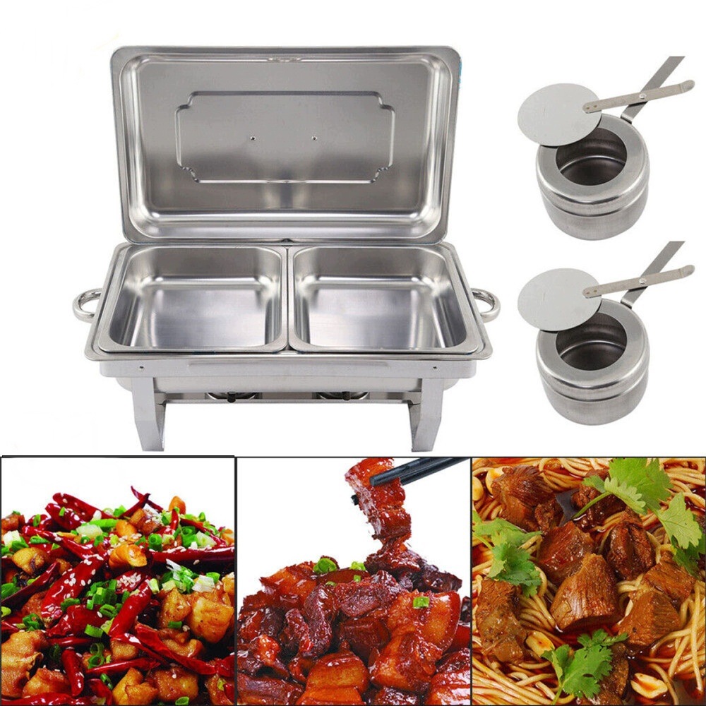 Ohřívač 1/2 Pro Gastronomické Pokrmy 9 L Nerezová Ocel