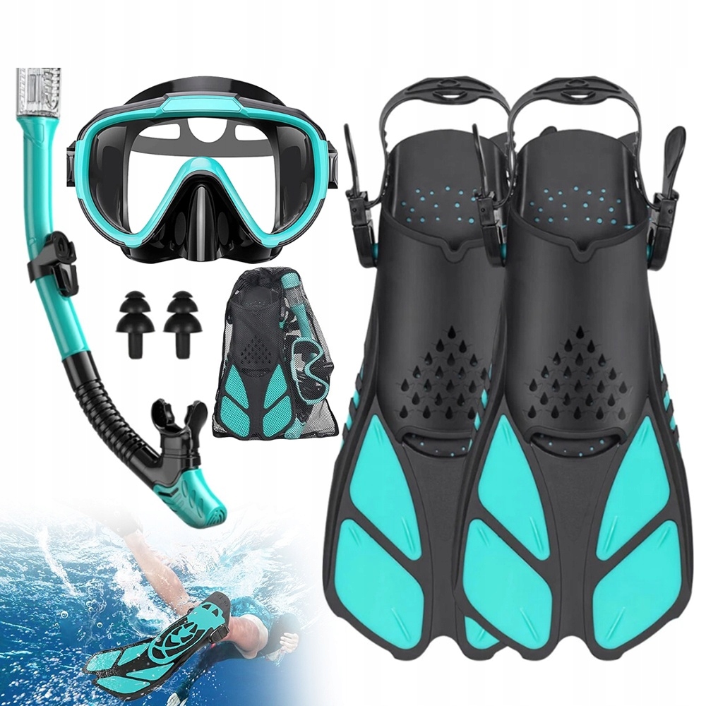 Sada pro potápění s ploutvemi Potápěčské vybavení v cestovní velikosti