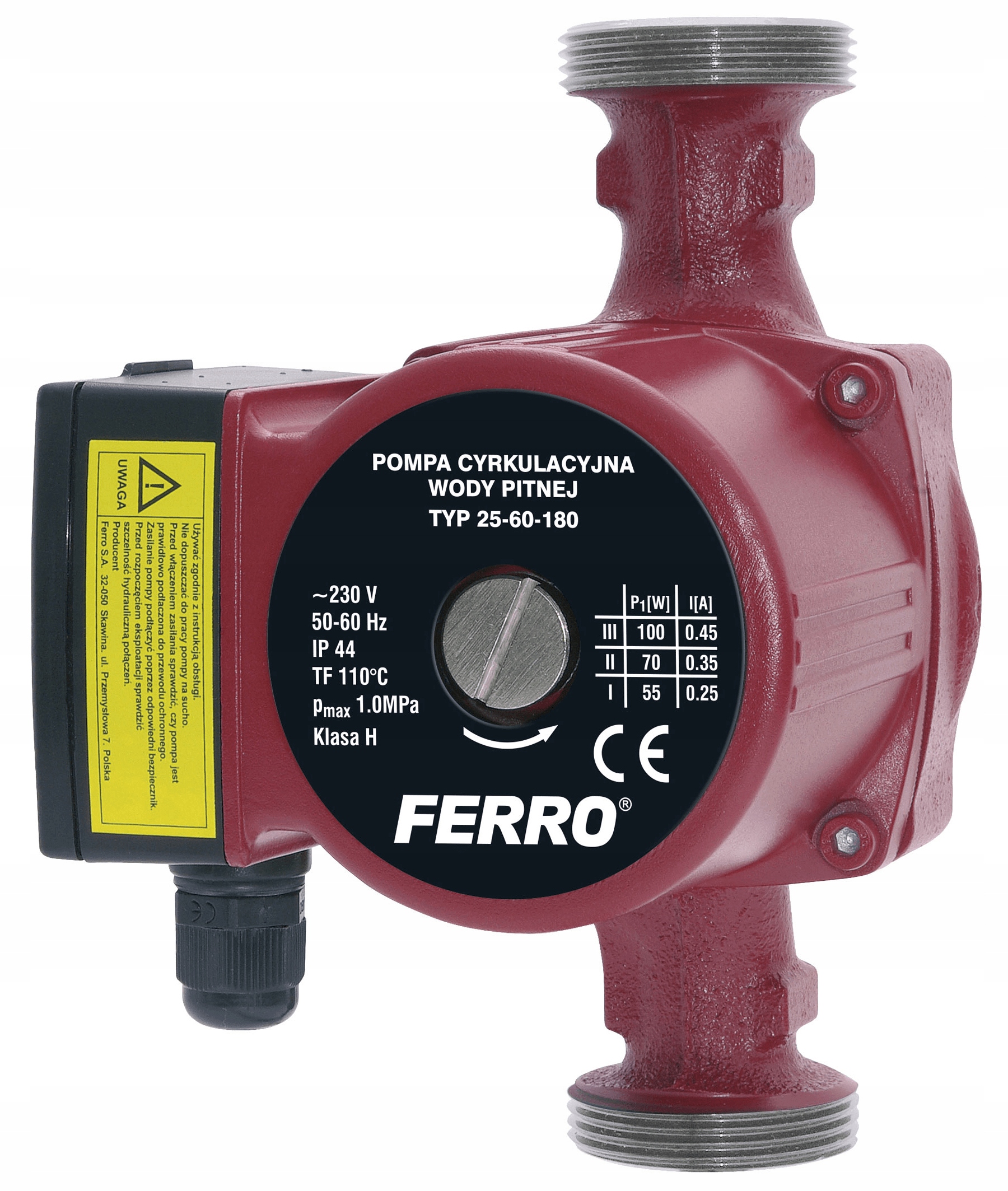 Cirkulačná pumpa Cwu Co Ferro 25-60-180 Weberman