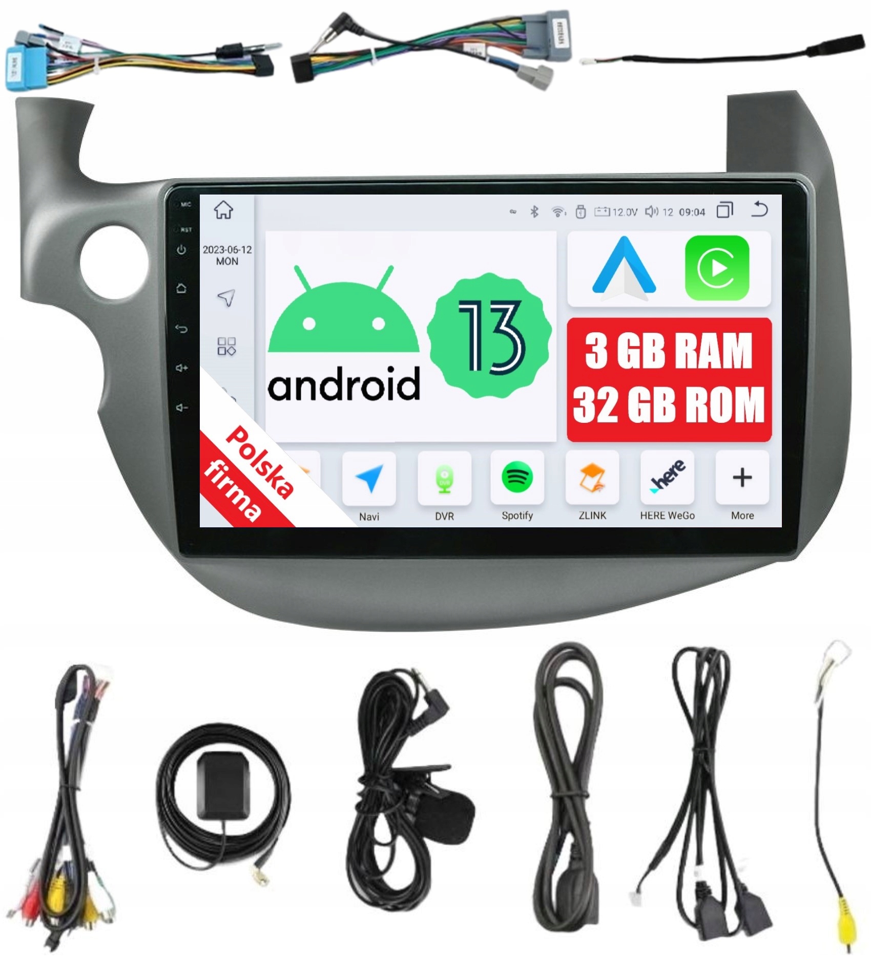 【jazz*rance】 NAWIGACJA RADIO 2DIN ANDROID HONDA JAZZ 3 III 3/32 GB DSP