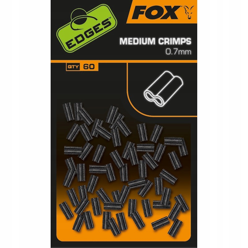 Karpiowe Tulejki Zaciskowe Fox Medium Crimps 0.70mm 60szt Na Przypon Zestaw
