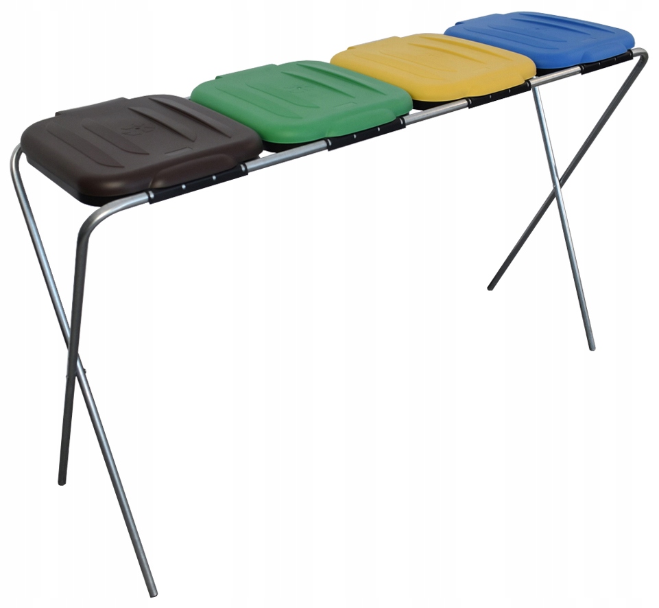 Stojan Na Třídění Odpadků, Koš Na 4 Místa, Sáčky O Objemu 120 L