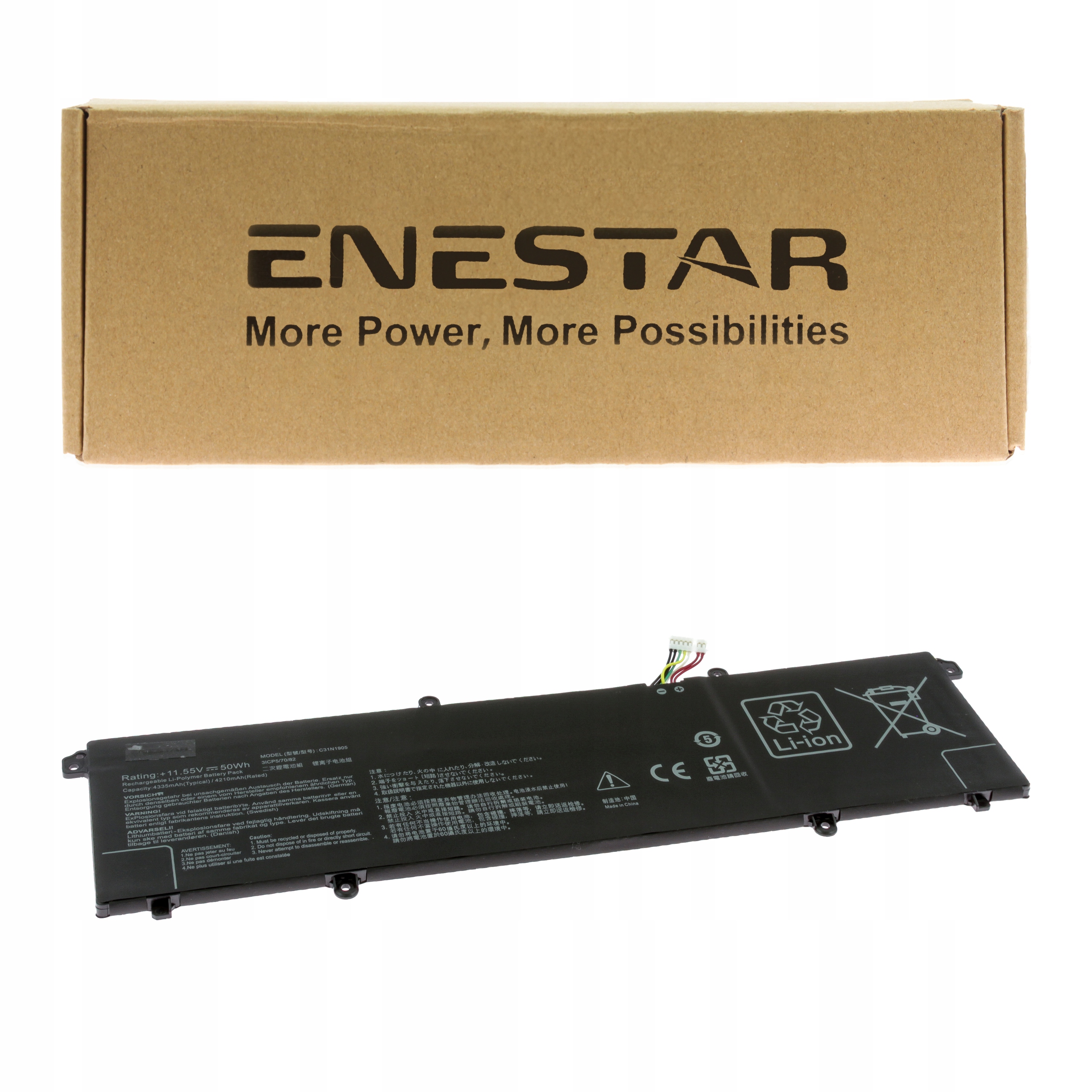 Premium bateria do Asus C31N1905 VivoBook 17 X1704VA X1704ZA 17X M3704YA