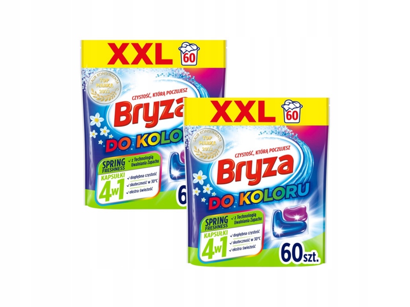 Kapsułki do prania Bryza 4 w 1 Spring Freshness do koloru 120 szt.