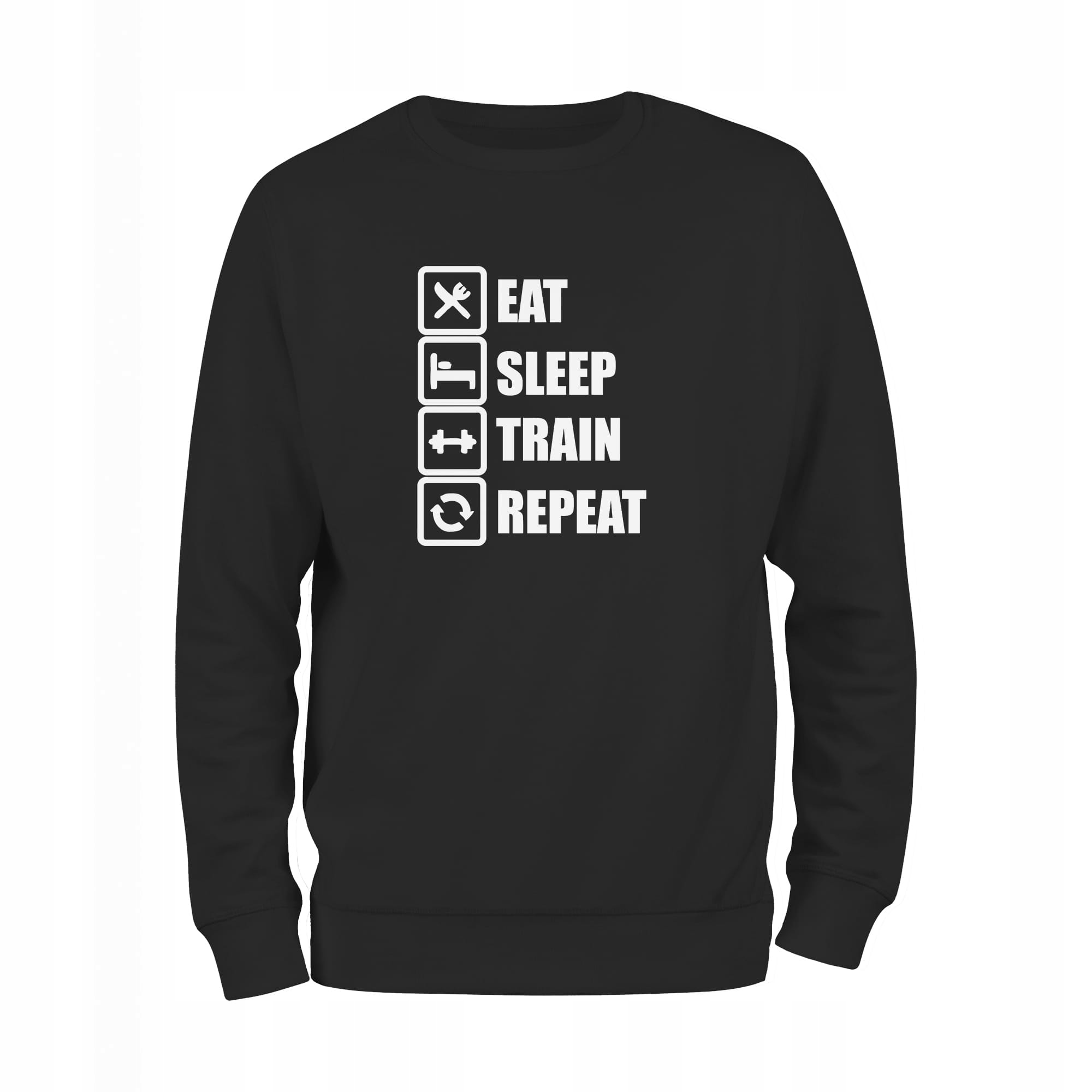 

Eat Sleep Train Repeat siłownia bluza męska