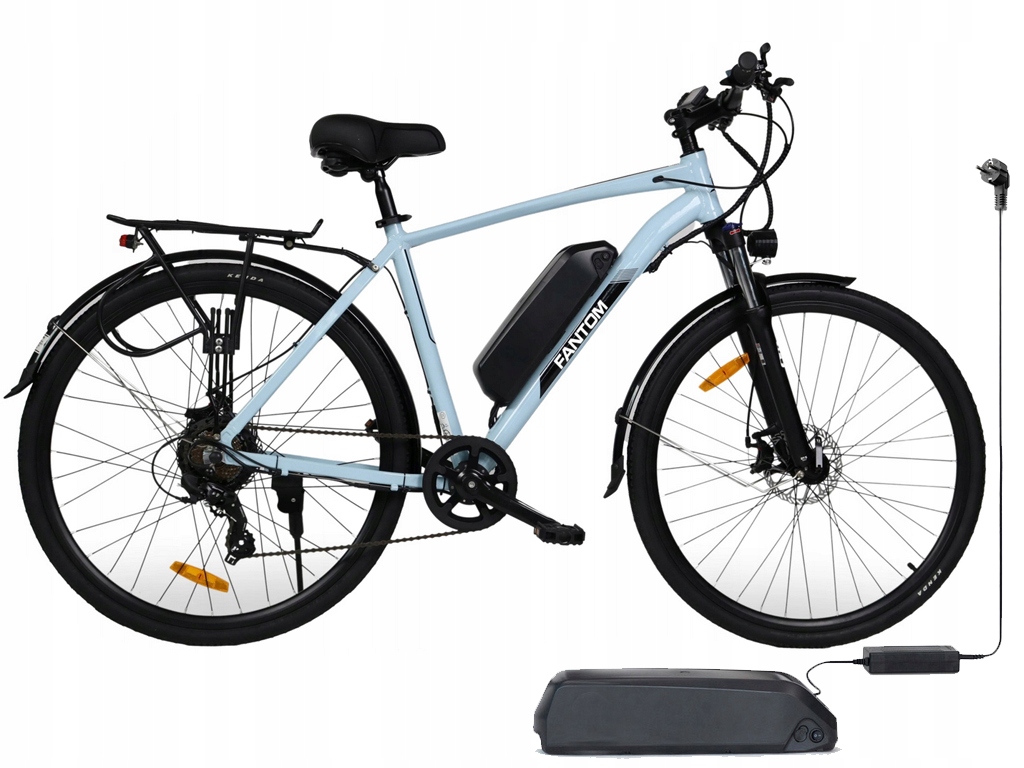 Rower Elektryczny Fantom Rama 18` Koło 28` Ze Wspomaganiem 60-70km Shimano