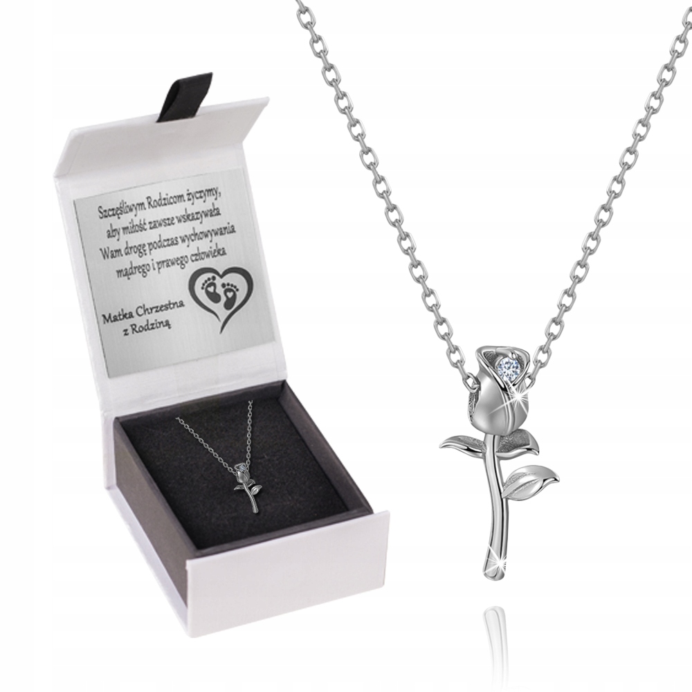 

Srebrny Naszyjnik Dla Kobiety Róża