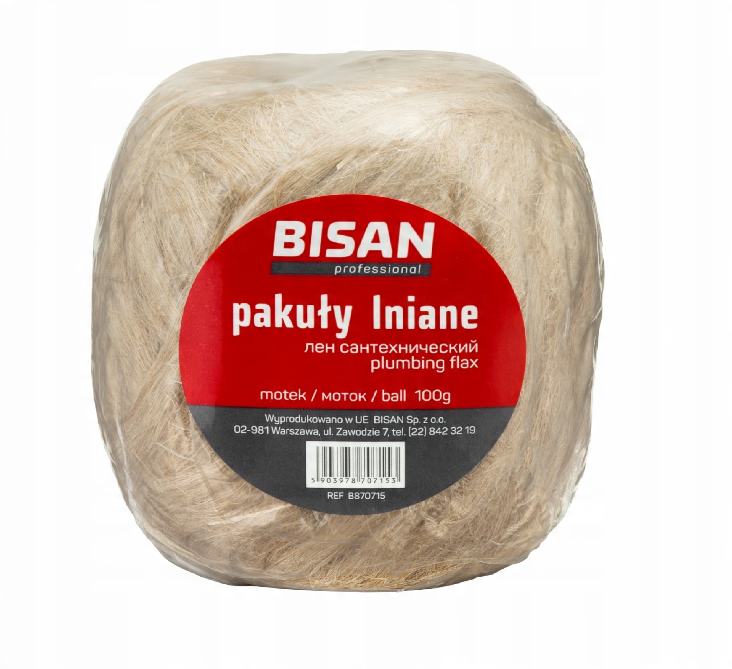 

Pakuły Lniane Do Uszczelnienia Motek 100G Bisan