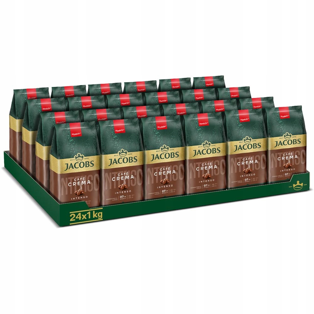 Kawa ziarnista Jacobs Cafe Crema Intenso 24x 1kg
