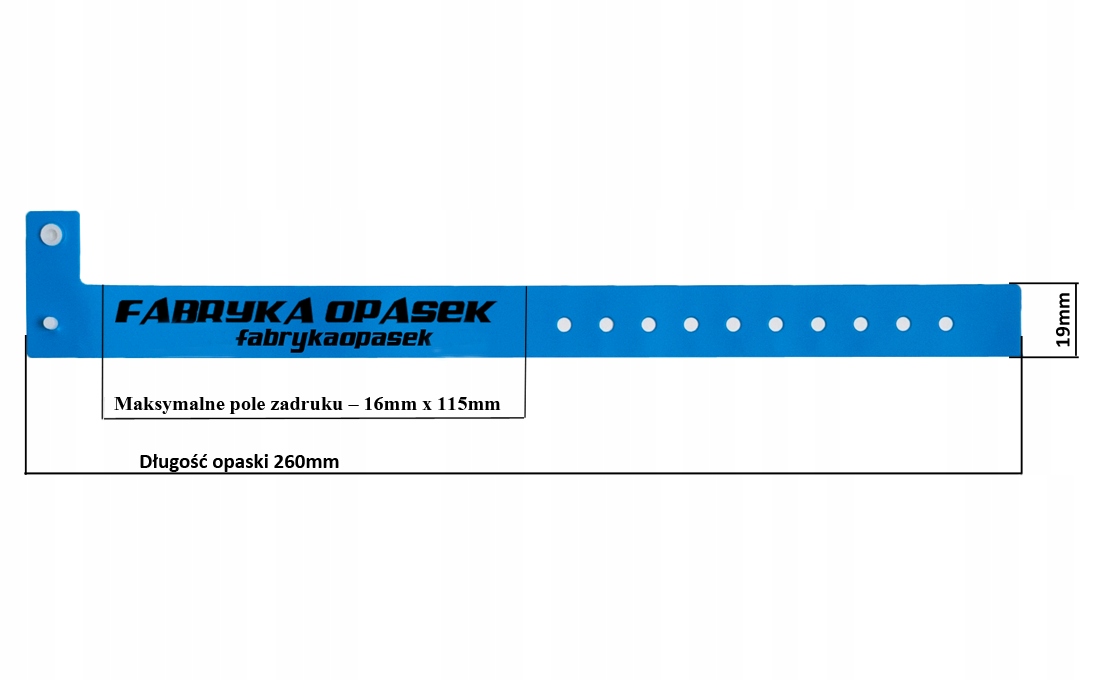 OPASKI WINYLOWE 3-WARSTWOWE 19mm - 1000 szt. NADRUK Producent inny
