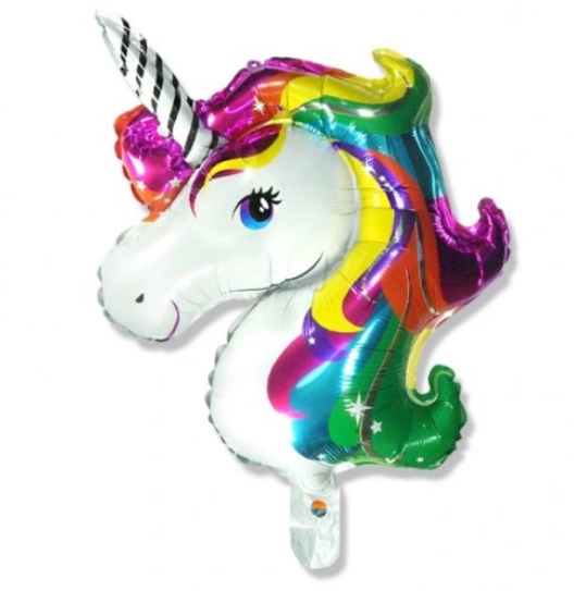 

Balon Magiczny Tęczowy Jednorożec 70 cm / foliowy