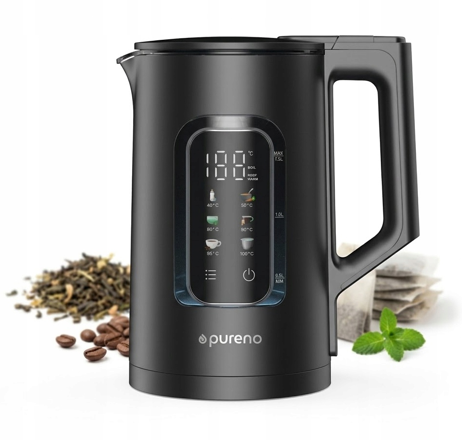 Czajnik Elektryczny Szklany Regulacja Temperatury Technisat Pureno K100
