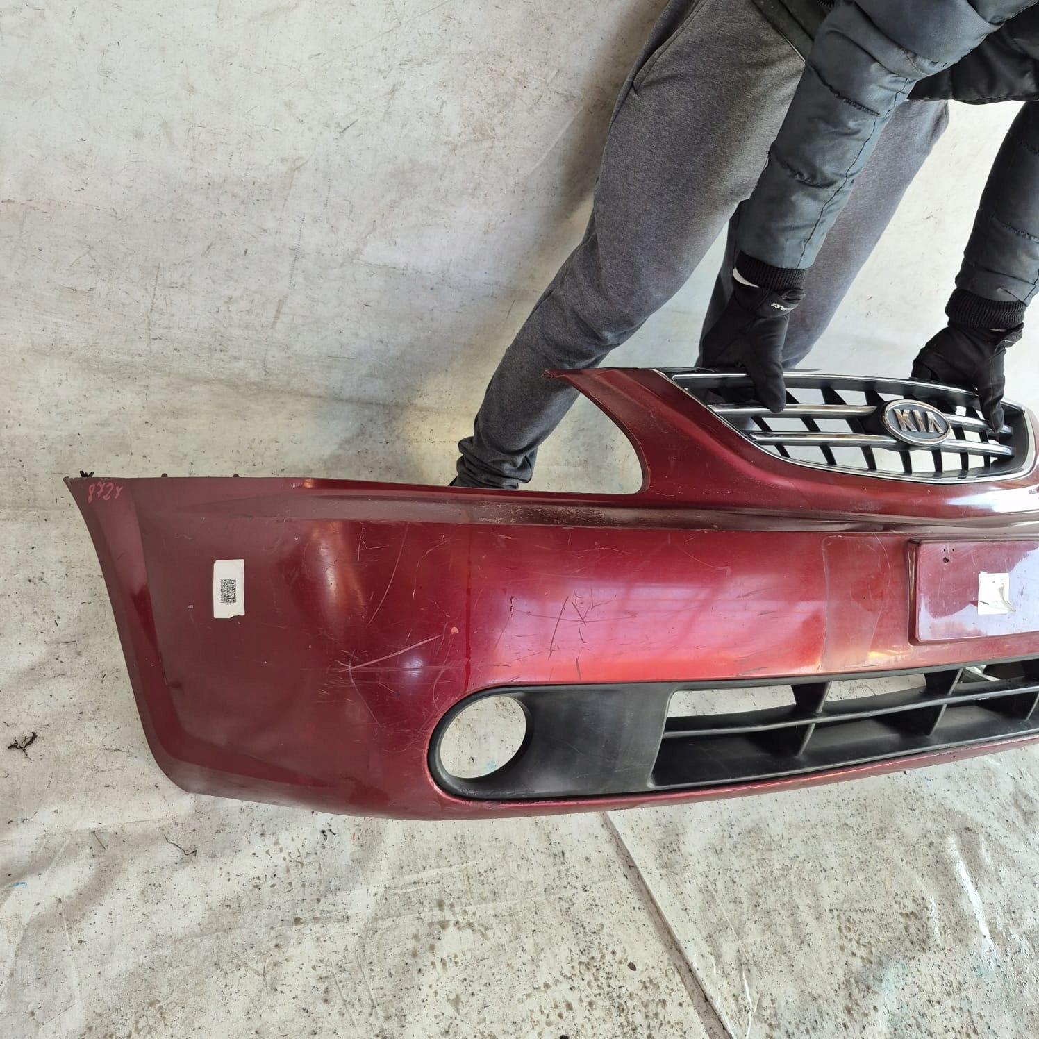 KIA CARENS II 02-06 bumper front front grill grid 0K2FA50031