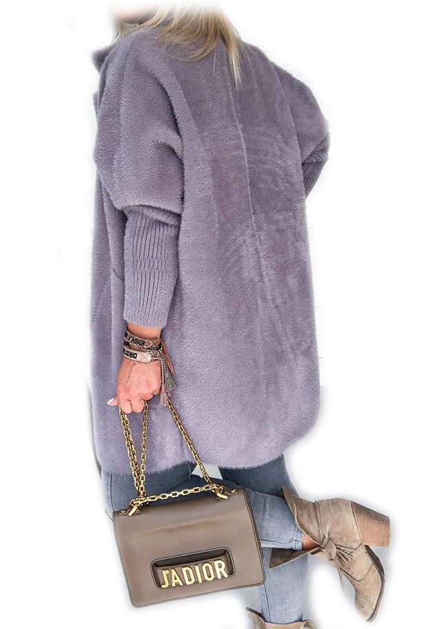 

Płaszcz Alpaka Długi Płaszczyk Wełna Kurtka U