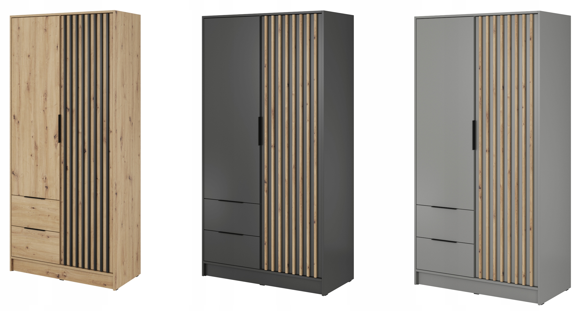 Nowoczesna szafa lamele szuflady Marka Piaski