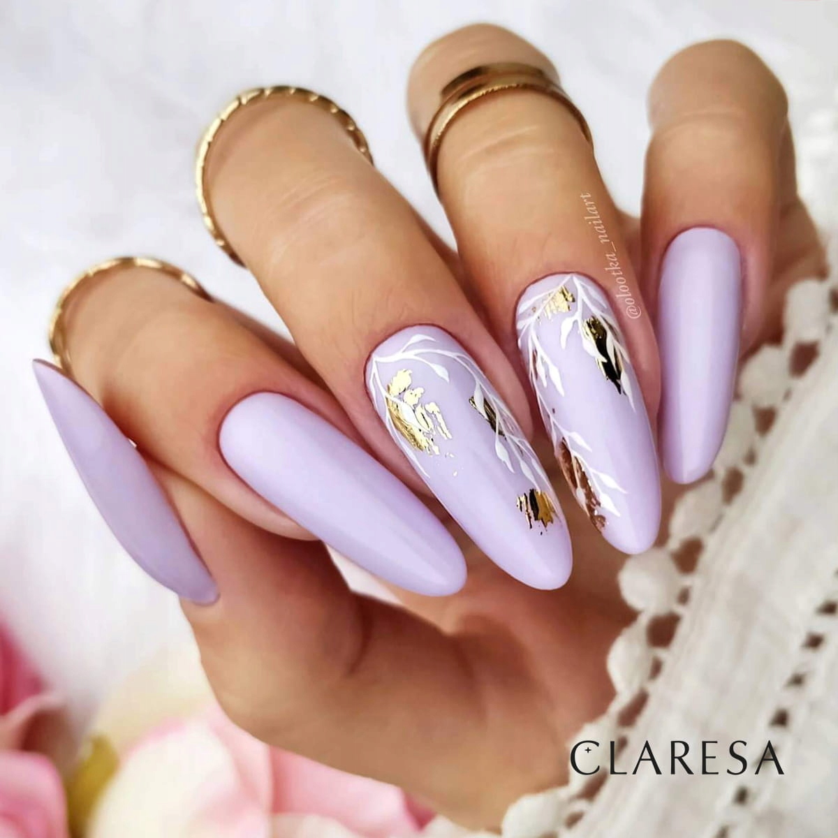 Claresa Lakier Hybrydowy do paznokci LOLLIPOP 5 liliowy Marka Claresa