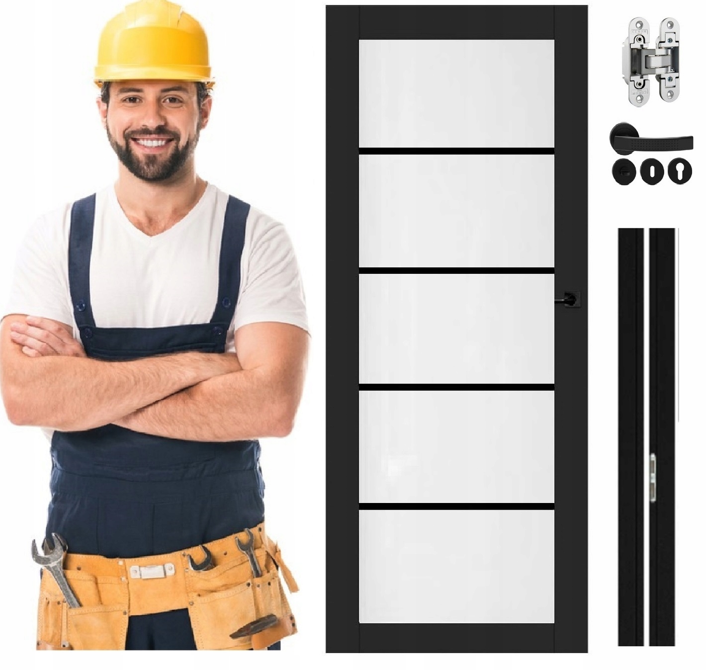 Drzwi Loftowe Roma LOFT 40 z Ościeżnicą Stałą