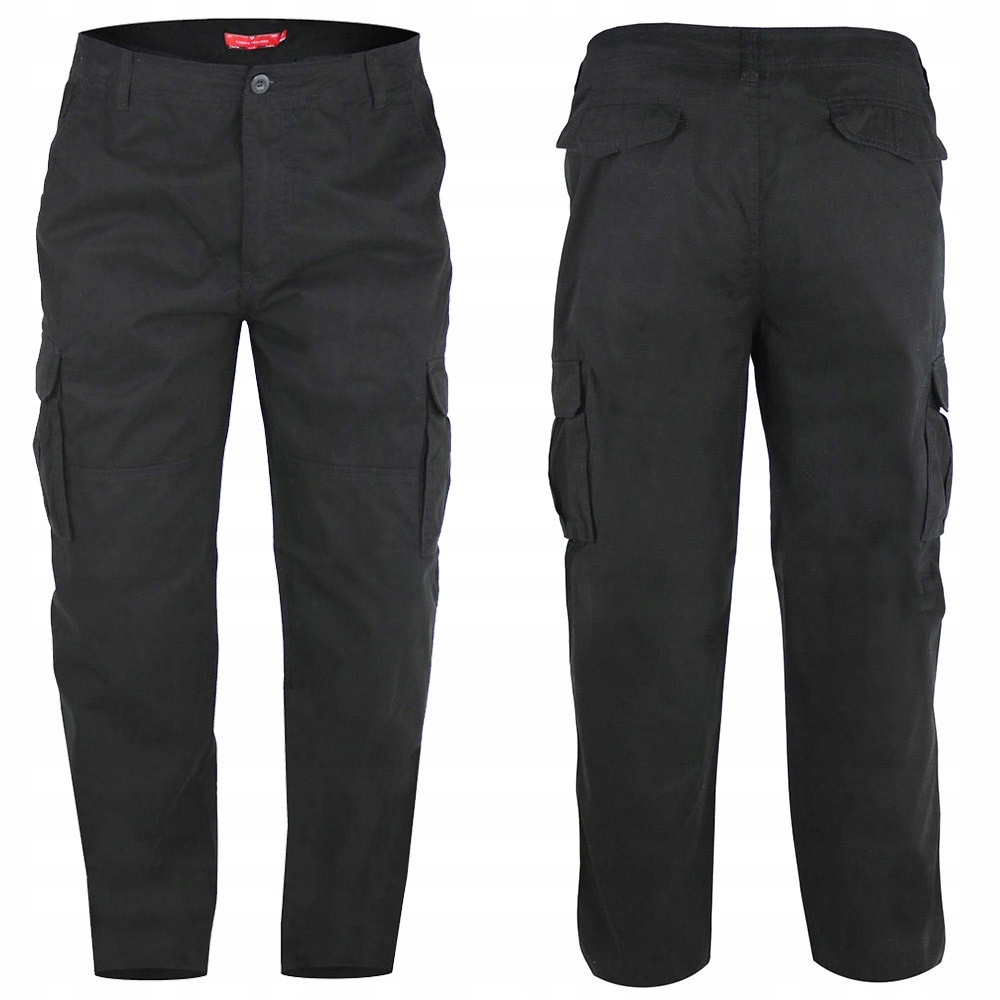 D555 kalhoty pánské Robert L:34 kapsáče nadměrná velikost černá 60