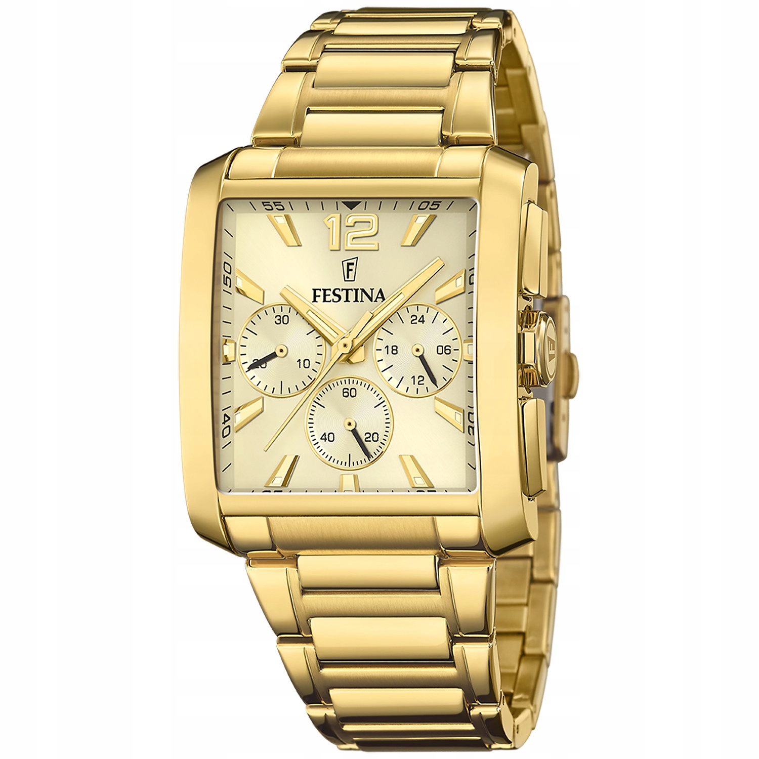 Pánské Hodinky Festina F20638-2 zlatý náramek
