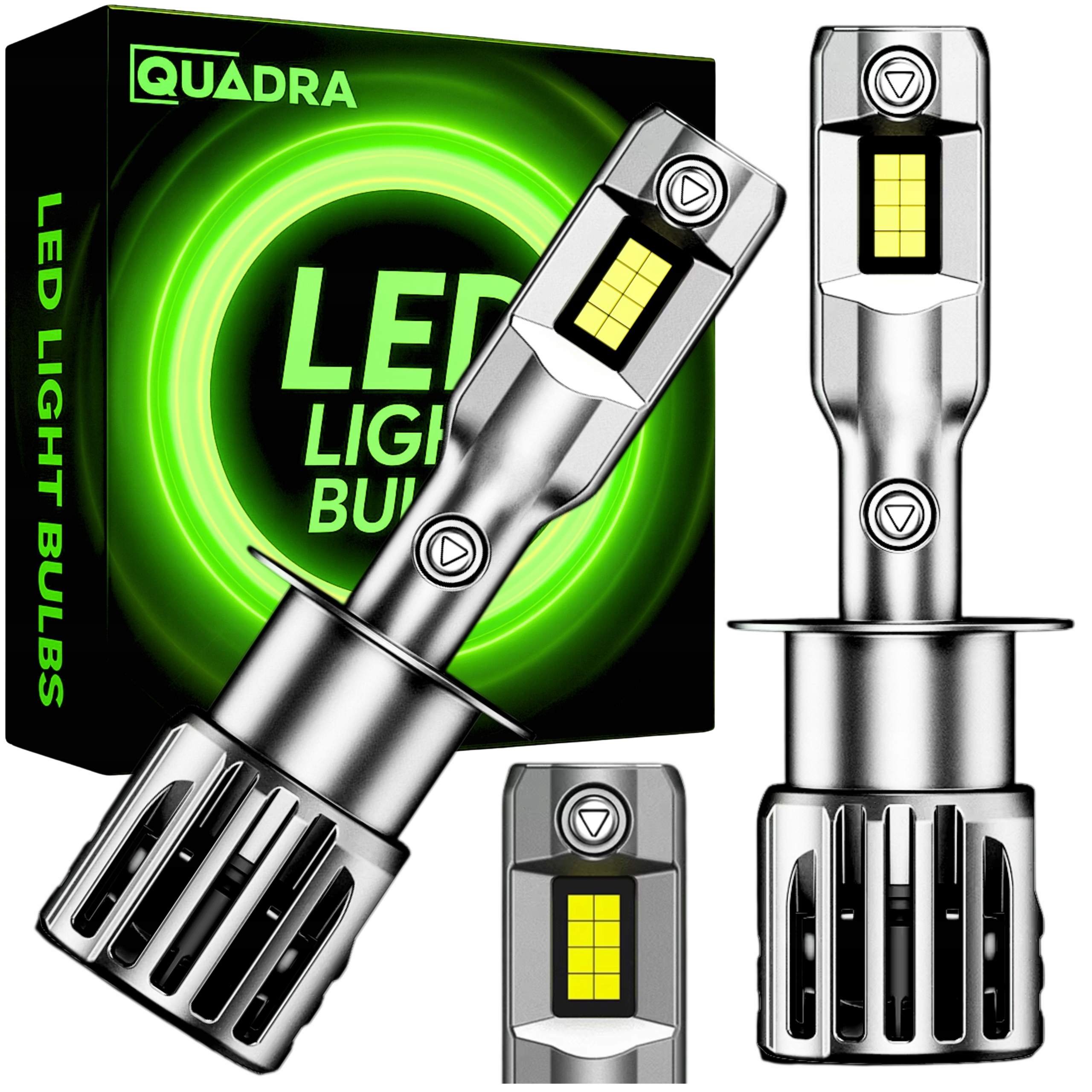 Žárovky H1 Led Homologace Canbus 90W 1000% Nejsilnější Silné Bílé Xenonové