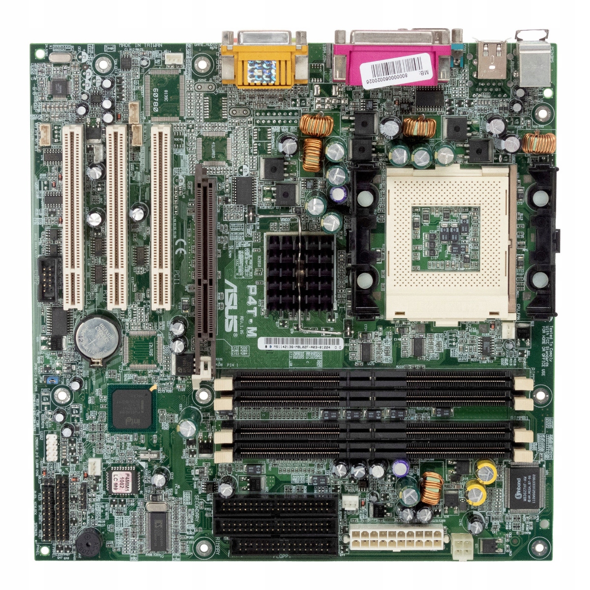 Asus P4T-M REV.1.05 Patice PGA423 Rdram Agp Pci microATX