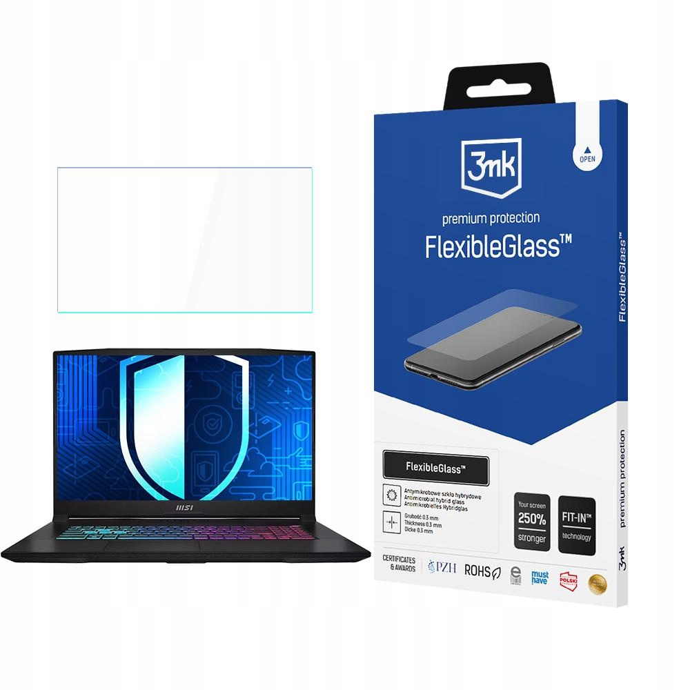 Hybridní Sklo pro Msi Katana 17,3" až 19" 3mk FlexibleGlass
