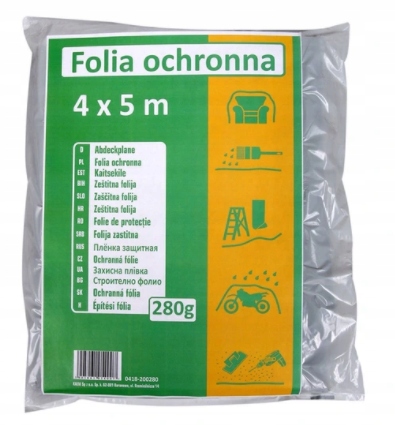 

Folia Malarska Ochronna Budowlana Średnia 4 x 5m