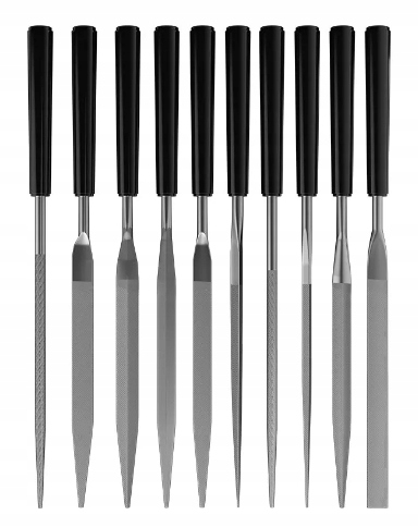 Sada 10 pilníků pilník kovový ostřič