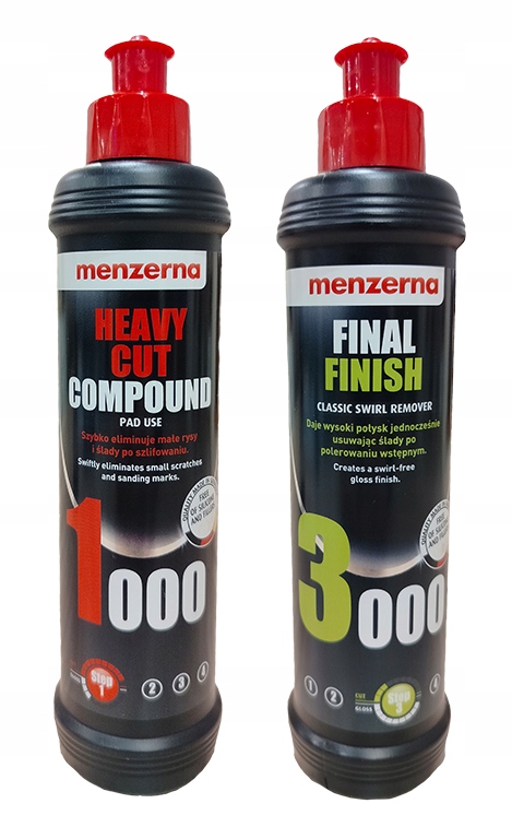 Zestaw Past Menzerna Polerska Hcc 1000 Heavy Cut 3000 Final Finish Korekta