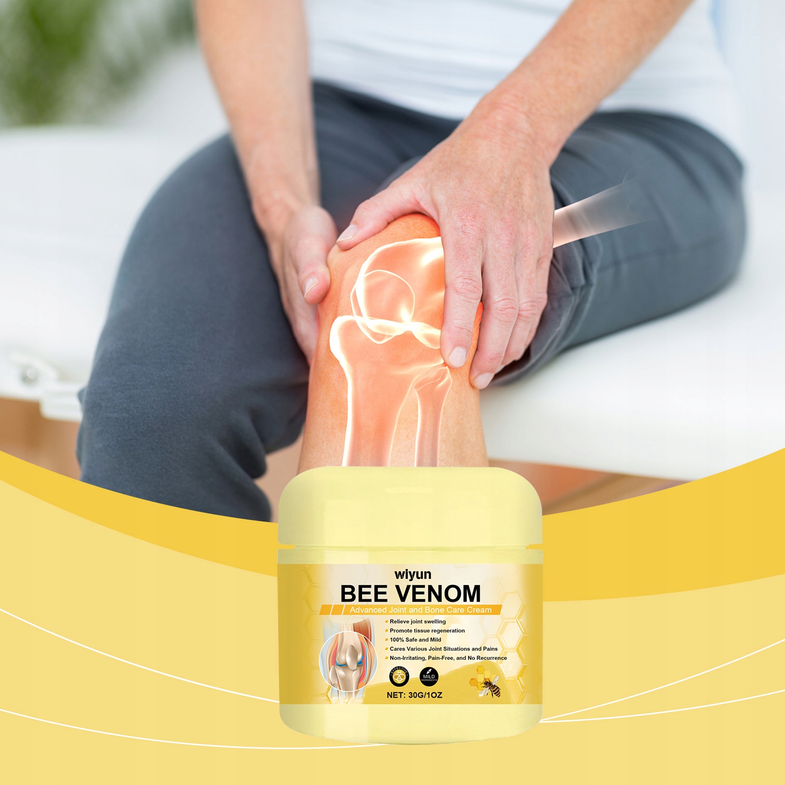 Kem trị liệu xương khớp cao cấp Bee Venom Nhãn hiệu không có nhãn hiệu