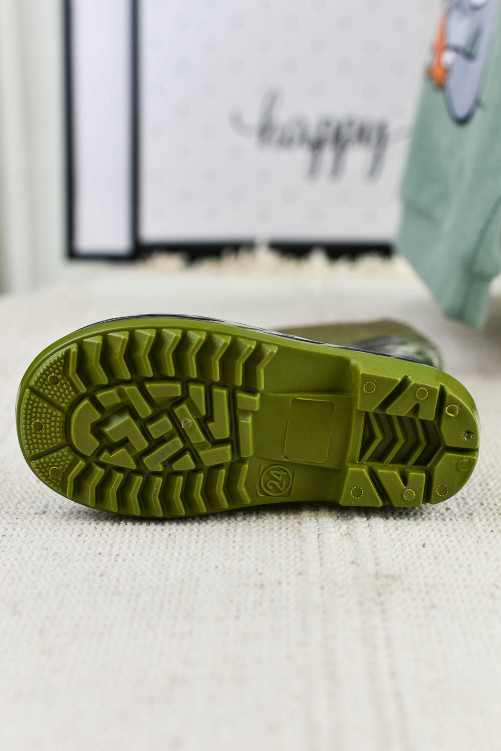 Kalosze dziecięce Moro zielone (27) Długość wkładki wew. 16.5 cm