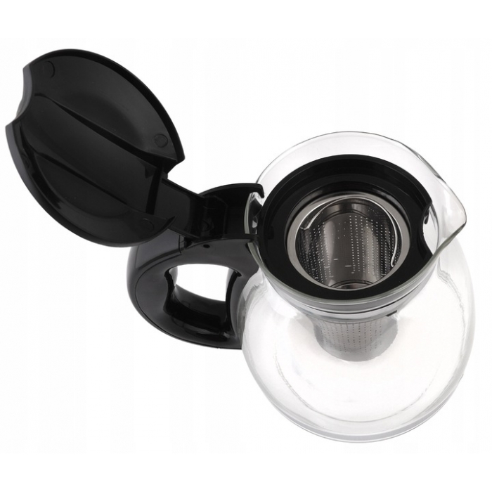 Dzbanek z zaparzaczem Montessimo 1500 ml żaroodporny do herbaty czarny Kod producenta BR-7283
