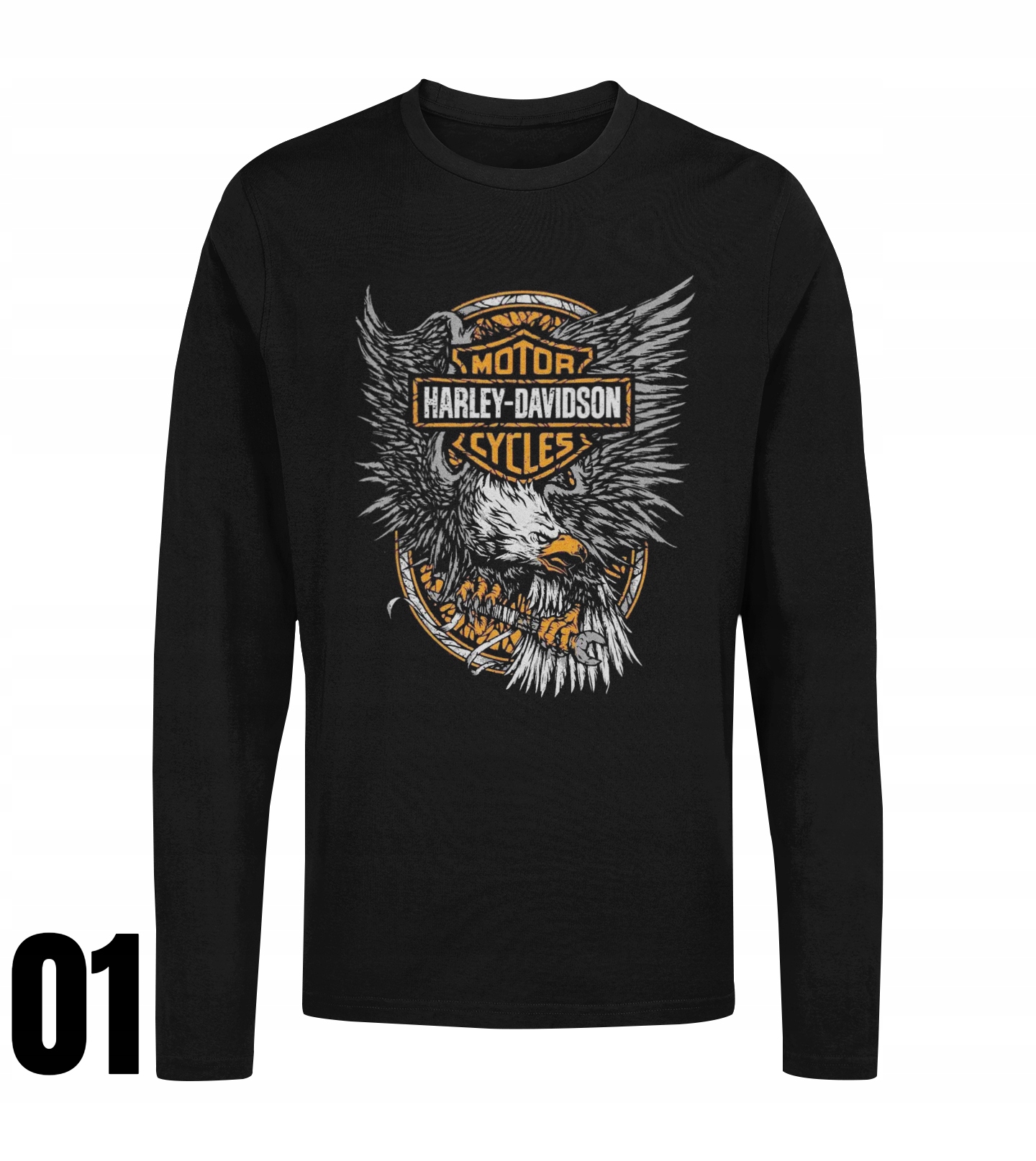 HARLEY DAVIDSON Koszulka LONGSLEEVE 16 WZORÓW S Materiał dominujący bawełna
