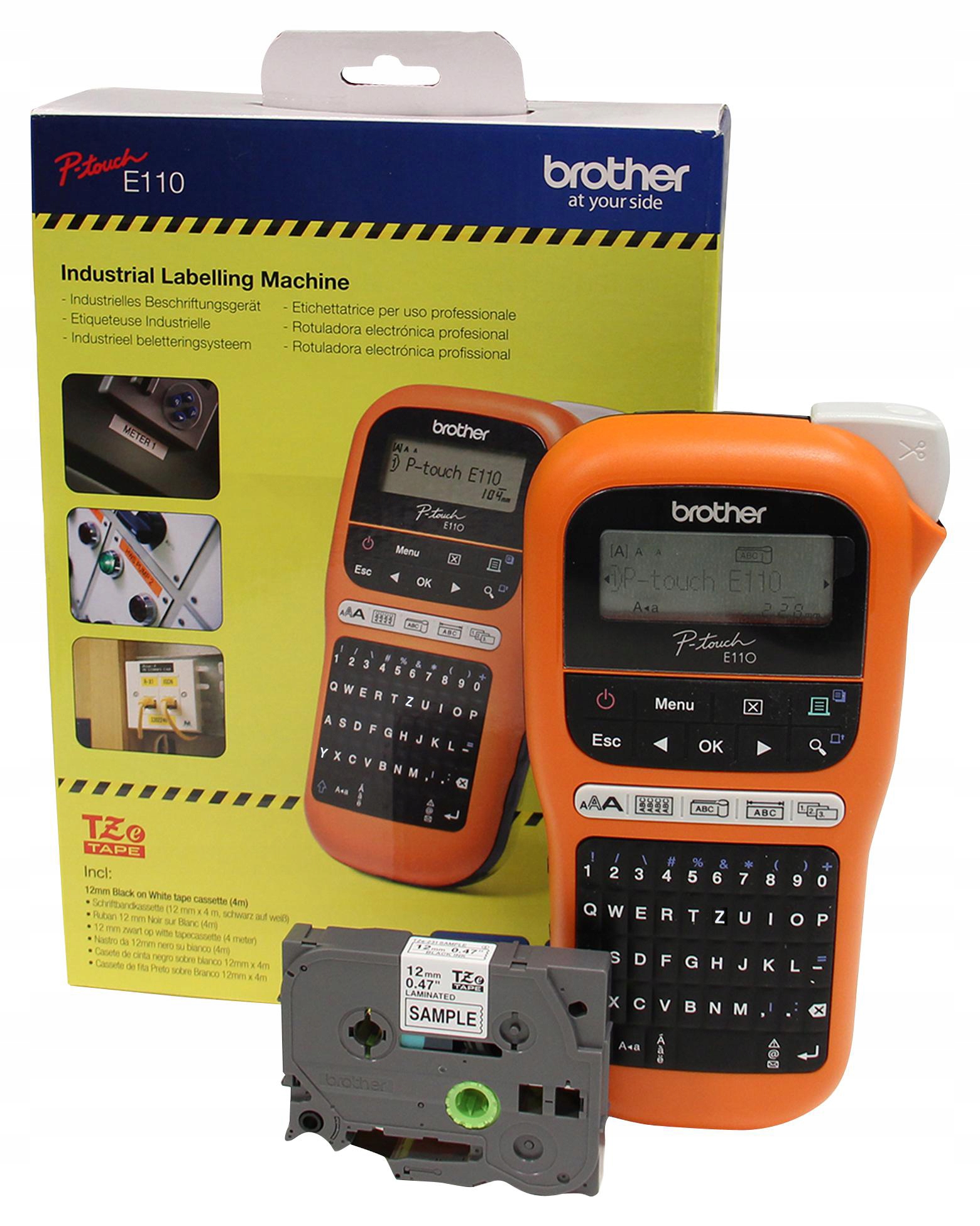 Tlačiareň štítkov Brother PT-E110 TZe-231