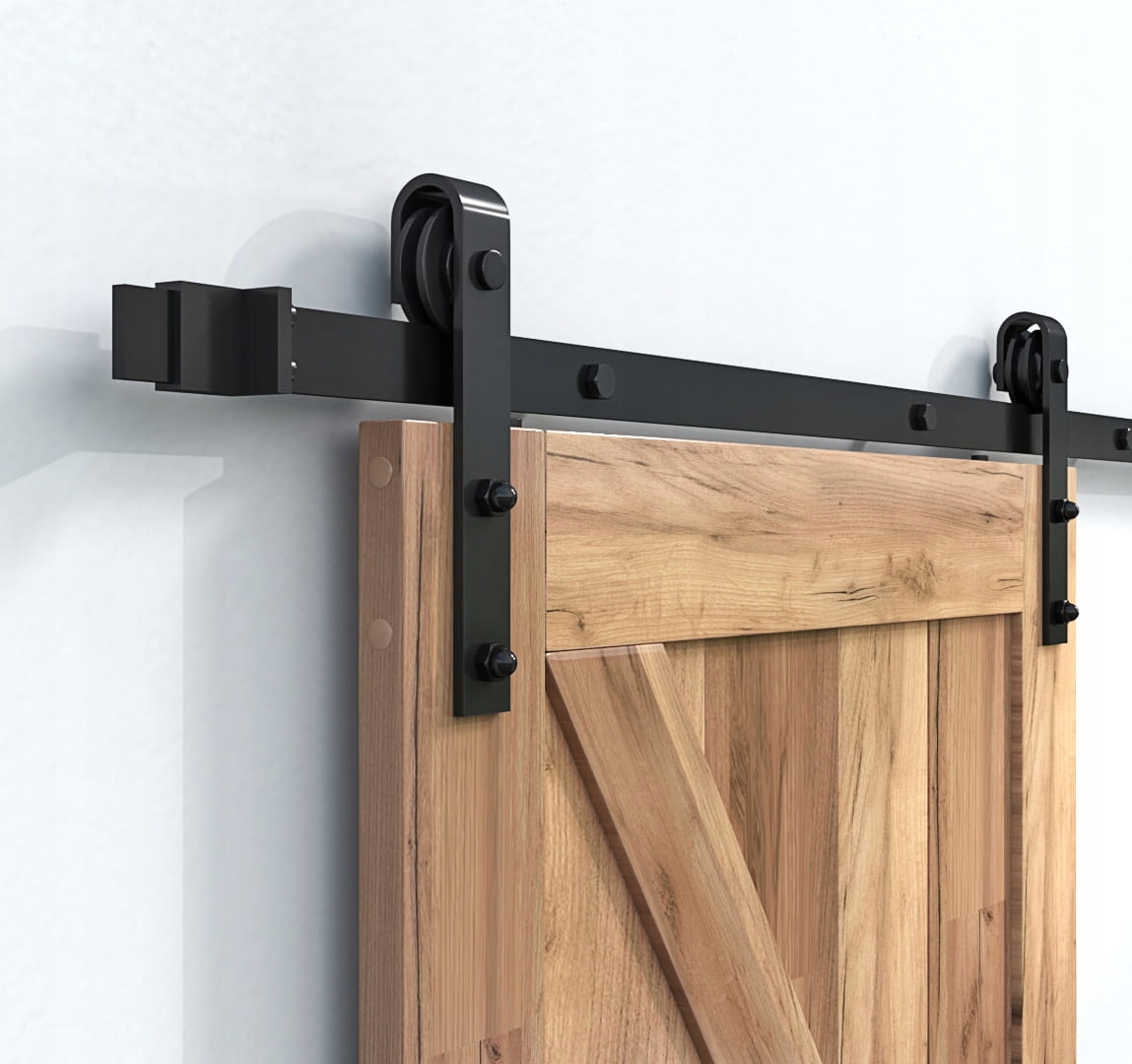 Posuvné dvere Loft Barn Door malé koliesko HM2007 Koľajnica 2 m Sada kovania