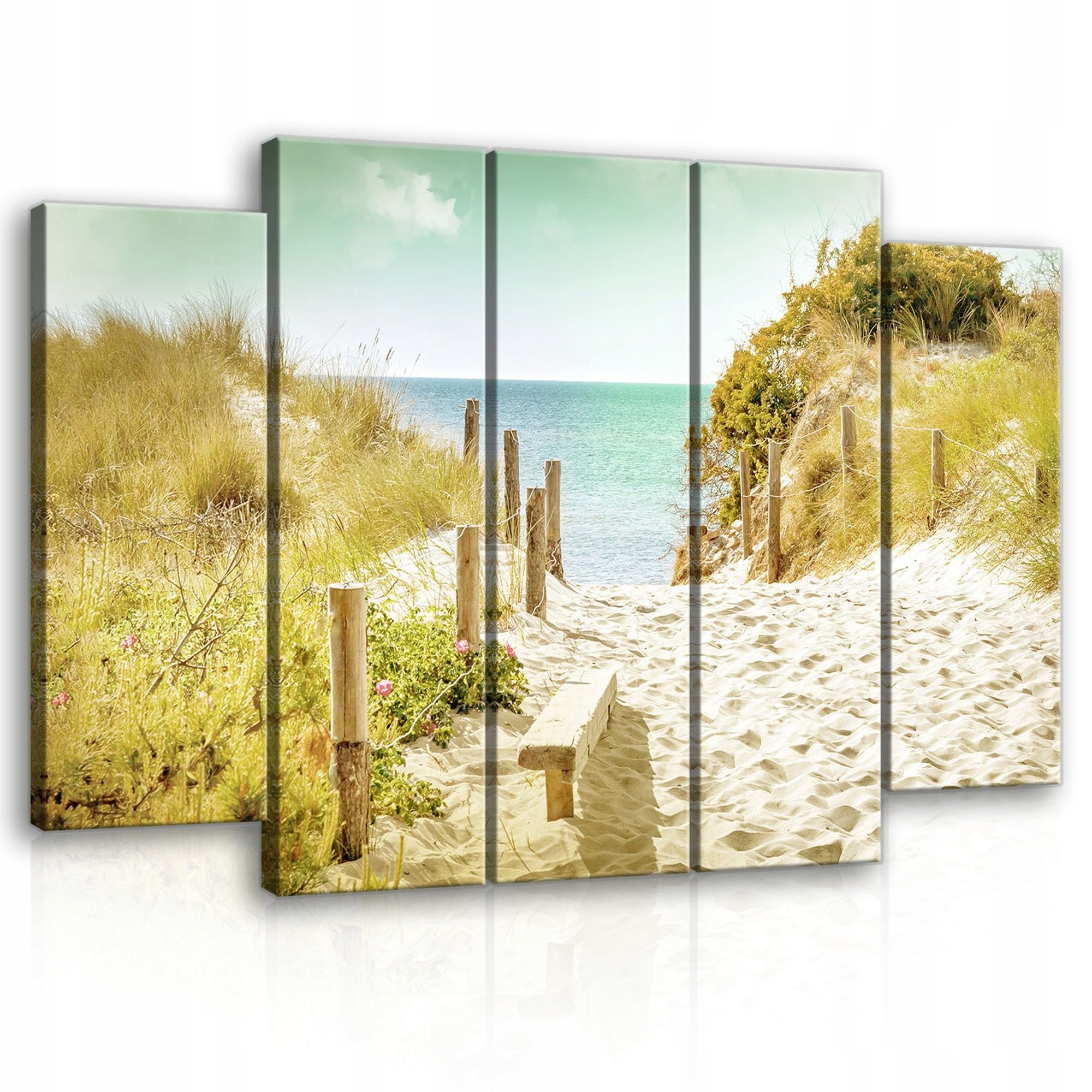Obraz 150x100 morská krajina pláž duny leto pokoj more piesok
