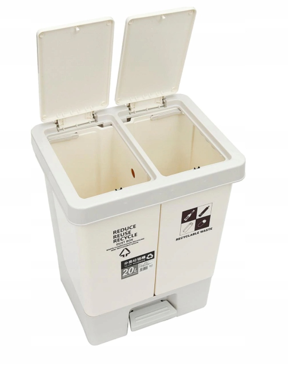 

Kosz do segregacji śmieci Odpadów 2w1 20l (F002)